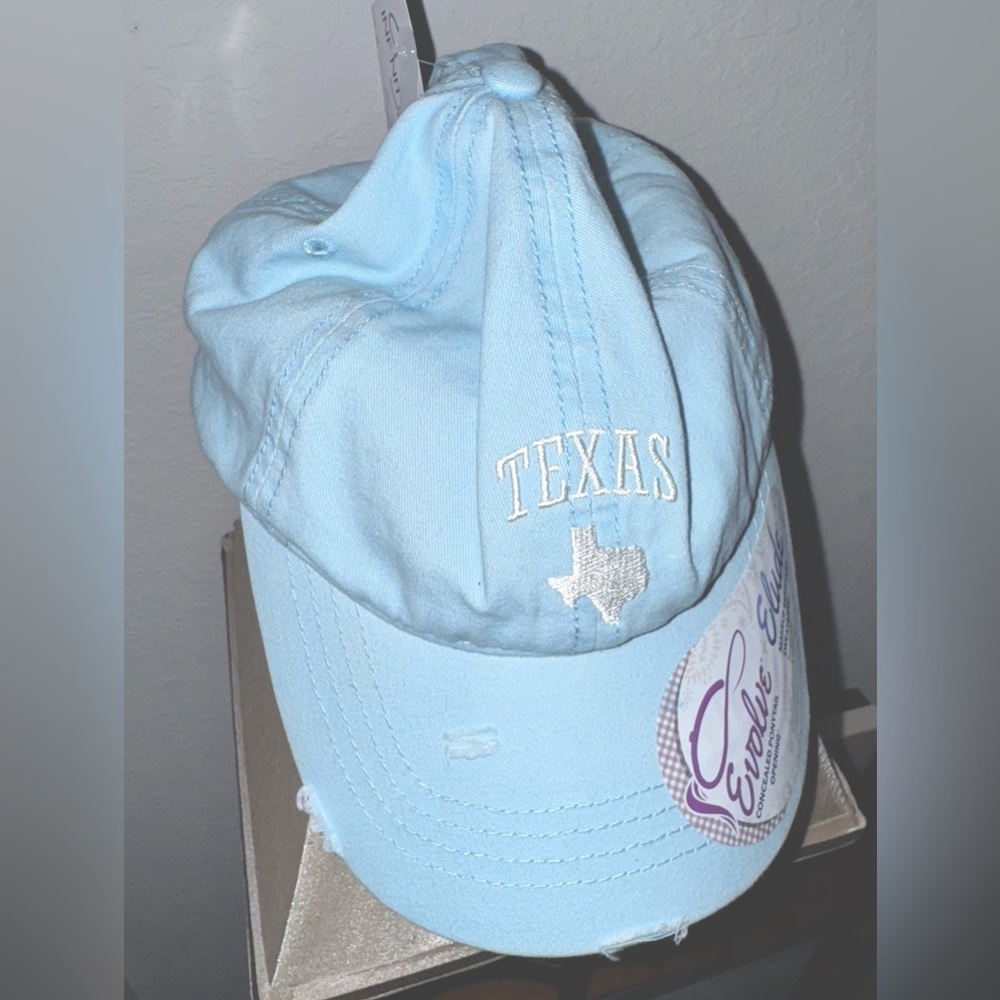 NWT Infinity Her Texas Lt Blue Womens Baseball Cap